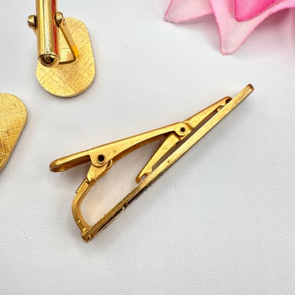 Rare Vintage FILA Tie Bar Tie Clip Cufflinks Set Logo 
Men’s Sporty 90s Sports - Picture 5 of 12